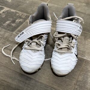 Nike Kids White and Gray Sneakers